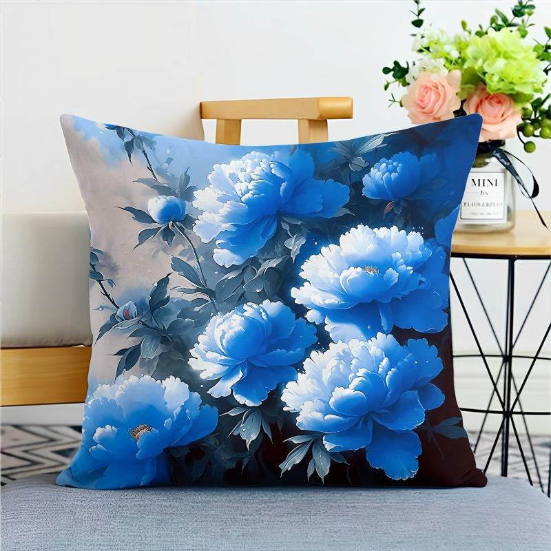Beautiful Flower Pillowcase საერთო საცხოვრებლის დეკორაცია ოფისი მისაღები ოთახი სახლის ბალიშის ქეისი