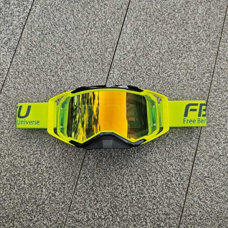 Motorcycle Dirt Bike Goggles Off-Road Riding Cycling Sports Windproof UV Protection Replaceable Lens Full Frame