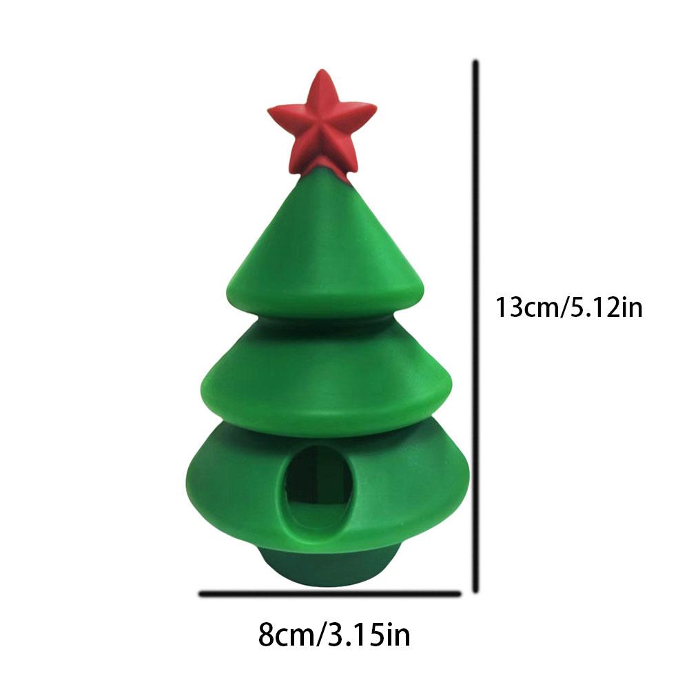 

Christmas Dog Chew Toy - Stuffed Molar Teething Toy for Puppies Adults, Festive Holiday Pet Toy, Bite-Resistant Soft Plush зелений