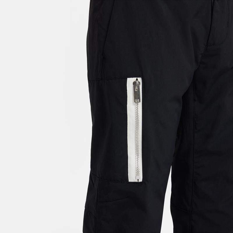 Nike Knitted Sports Pants Solid Color Elastic Waist Casual Big Kids Long Pants Kids bottoms Black DM8117