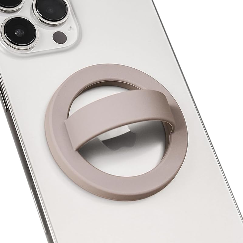 Magnetic Silicone Phone Grip,Comfy Finger Loop Grip Phone Holder,Strong Grip,Comfortable,Easy to Install and Remove,Compatible with Magsafe for