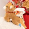 Horse Plush Doll Keychain Year of The Horse Zodiac Ornament Hanging Plushie for Car Bag Chinese New Year Gift Auspicious Symbol Blessings