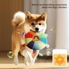 Interactive Dog Toy with Bell Dog Bite Toys Flying Disc for Training and Play Stress Relief Plush Stuffed Dog Toy