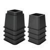 Furniture Raisers   Bed Chair Sofa Riser Feet Lift Set 4 x 5"& 4 x 3" Black