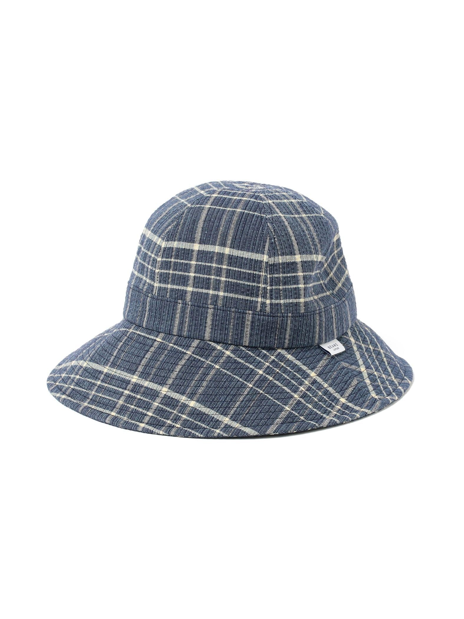 

Шляпа Beams Japan (УНИСЕКС Шляпа Nagao Orimono на заказ из ткани сидзима, САКСОВАЯ КЛЕТКА БЕСПЛАТНЫЙ)