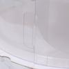 Plastic Transparent Cake Box Round Cake Packaging Boxes Organizer for Home Dessert Shop (White Sing