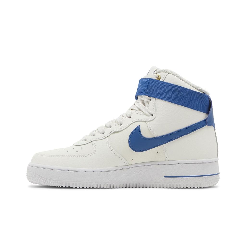 Nike Womens Air Force 1 High SE '40th Anniversary - Sail Blue Jay' (women's sizes) Sail / White / Metallic Gold / Blue Jay Skateboard Shoes