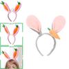 Weiche Plüsch Osterhase Haaraccessoires mit Karotten-Hasen-Design