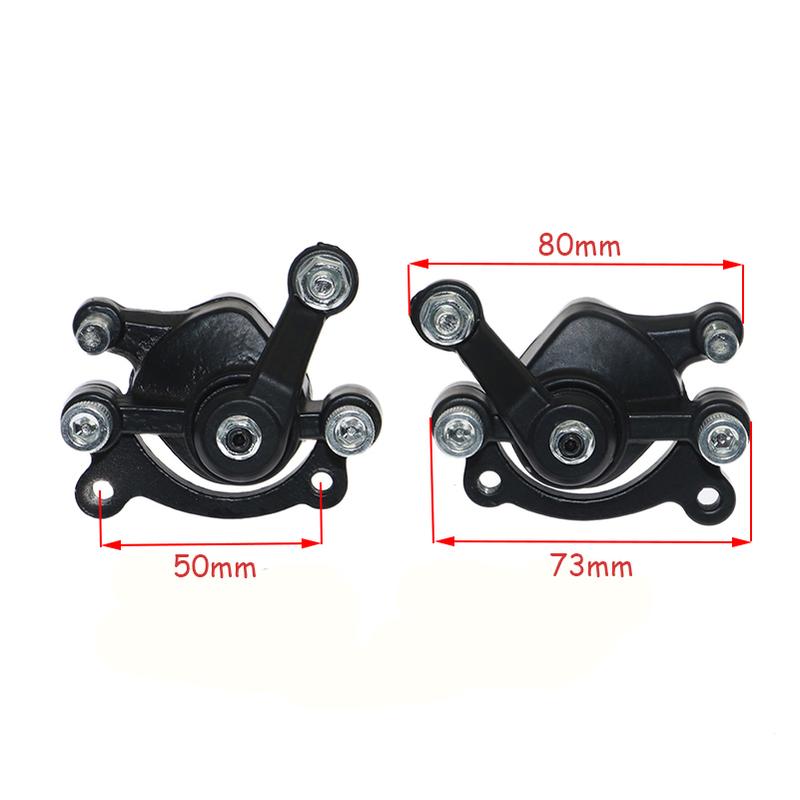 Vordere Hintere Scheibenbremse Schwarz Rot Bremssattel für 2 Takt 49cc Dirt Mini Pocket Bike Roller Links Rechts