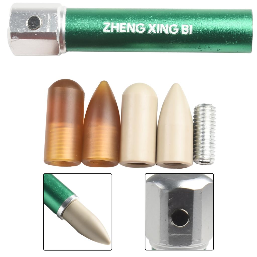 Car Accessories Knock Tap Down Pen Versatile Application 4x Replace The Head Car Paintless Green Knock-Tools PEI
