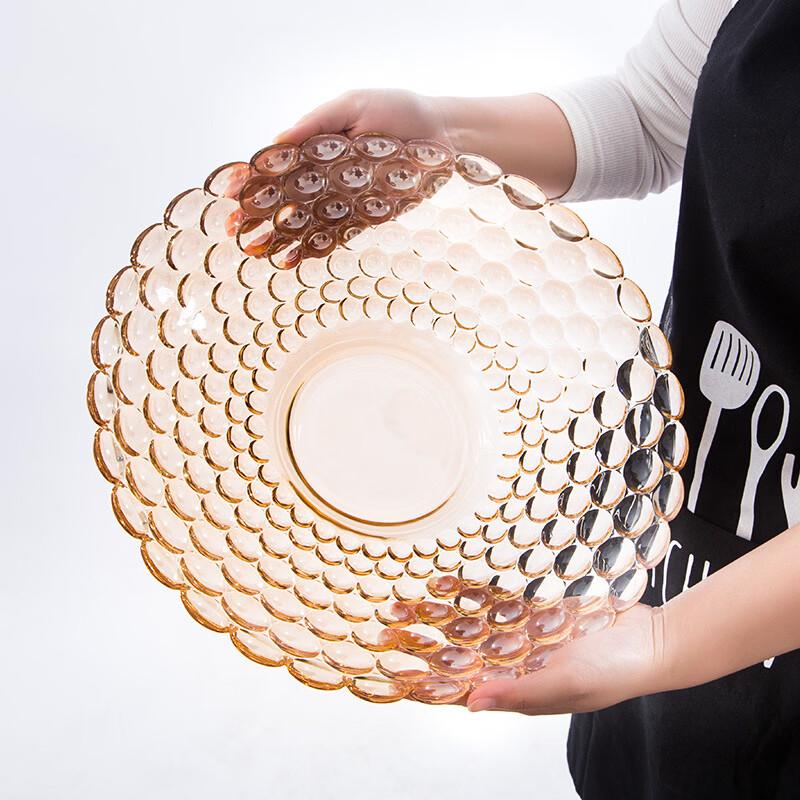 European Crystal Glass Fruit Plate
