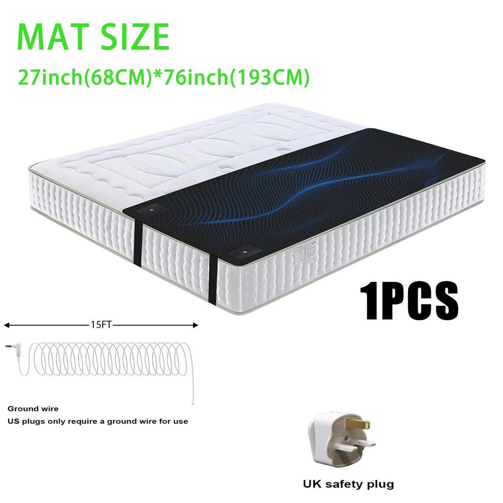 Grounding Sleep Mat Conductive Leather Earthing Mattress Pad Better Sleep Stress Relief