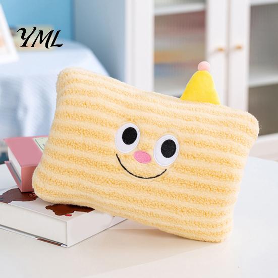 Portable Heating Pillow Cartoon Plush Hand Pillow, Winter Non-Electrical Warming Muff, Soft Office Desk Nap Throw Cushion for Cold Weather,
