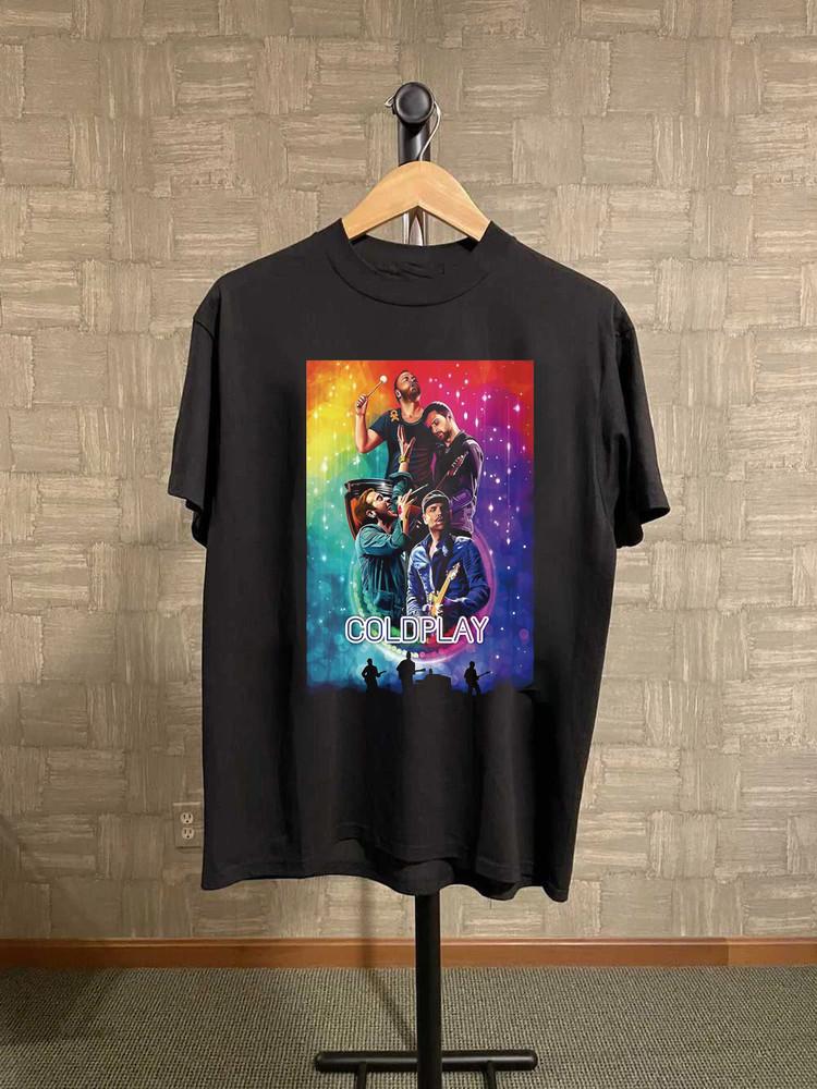 Coldplay Band Black Cotton All size S-5XL unisex Shirt AD513 Unisex T-Shirt XXXXL