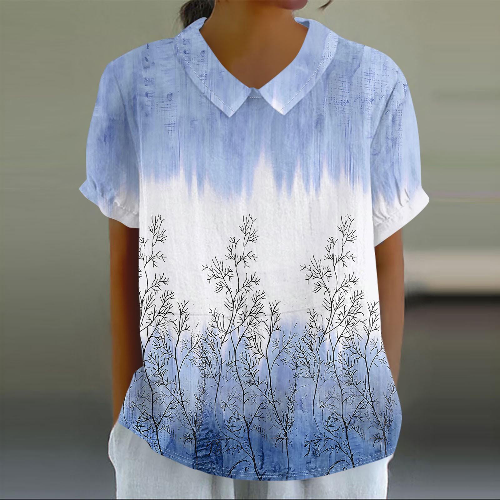 

Женская повседневная футболка-пуловер с короткими рукавами и цветочным принтом в стиле ретро XXXXL