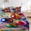3pcs Colorful Fruit Bedding Set - Includes One Quilt Cover and Two Pillowcases (No Core) - Home Decor, Festival Gift, Polyester Fabric, Anim