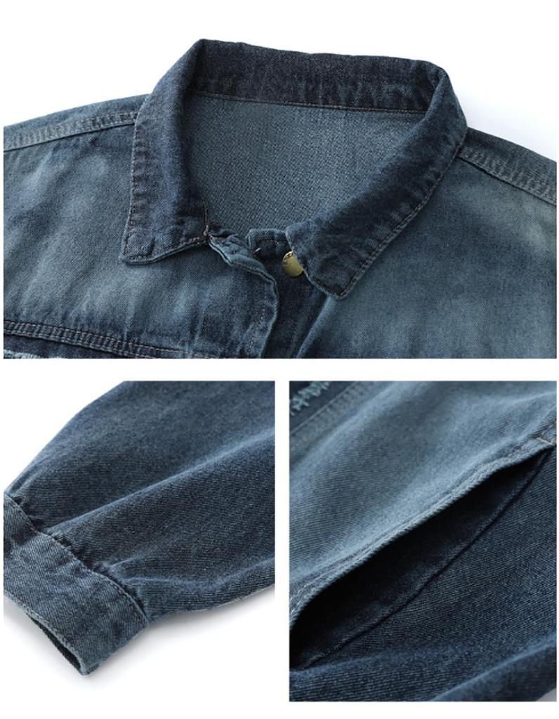 [SpringSwalloow] Dame Denimjakke – Oversized Denimtopp (Størrelse XL)