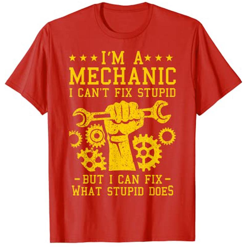 

Im A Mechanic I Cant Fix Stupid Funny Car Mechanics Unisex Women Best AutoMechanic TShirt Gift Unisexs Fashion Sarcastic Tee Gift S