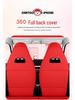 Panda MINI Car Seat Cover: Cartoon Full-Coverage Seat Cushion