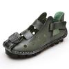 Sommer-weicher Boden, flach, echtes Leder, Damen-Schuhe, Freizeit-Damen-Sandalen
