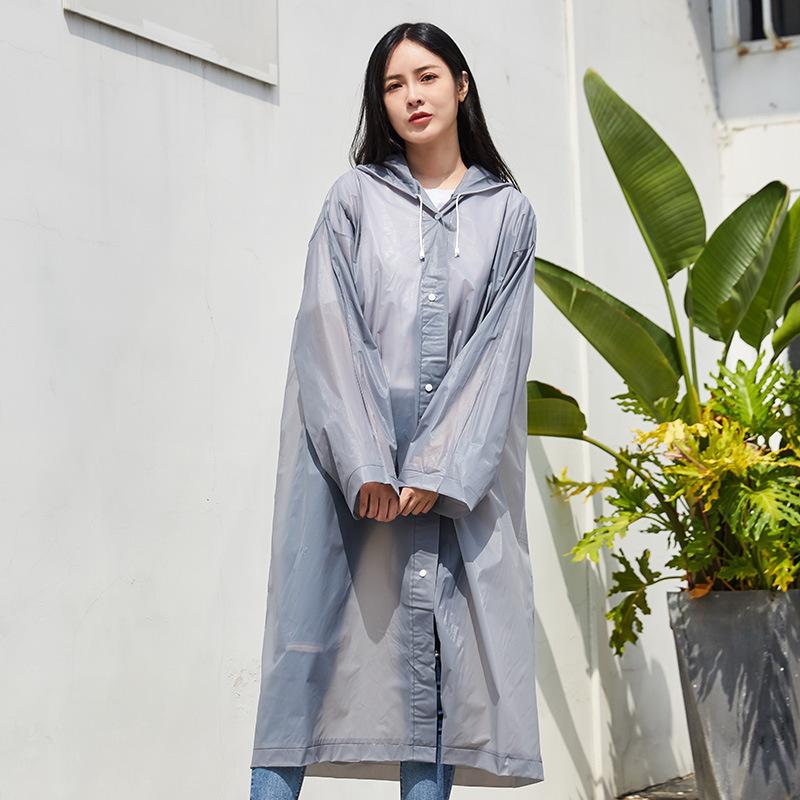Adult Men's and Women's Ponchos, Thickened Non-disposable EVA Raincoats, Easy To Carry for Outdoor Play, One-piece Raincoats, Flat Mouth