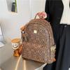 Schoolbag Alphabet Backpack Ancient Pattern 1011 New Fashion Versatile Large Capacity Women's Bag Simple Popular Backpack