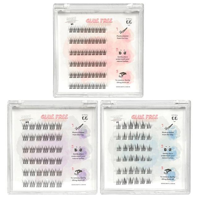 Gi & Gary - Glue Free Eyelashes Gorgeous Fairy F1 with Eyelash Applicator Natural Beauty N1 - 60 pcs
