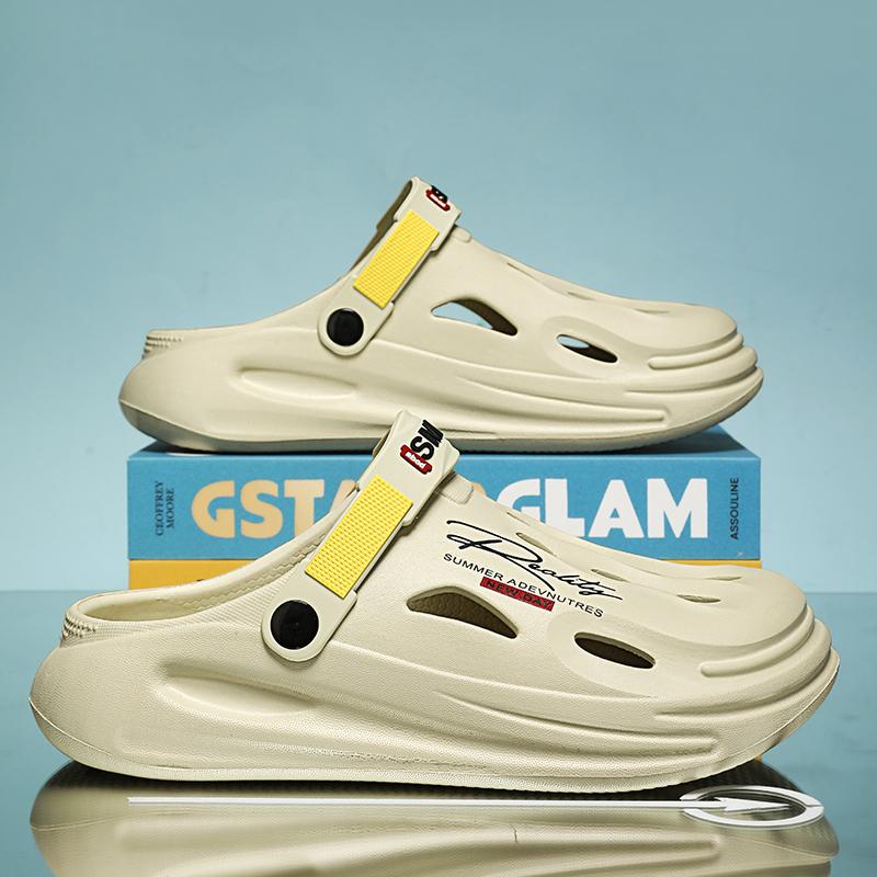 Summer Men's Clogs Sandal Outdoor Slippers Men Garden Shoes Flat Sandals Male Sneakers Leisure Slides Summer Casual Shoes