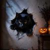 Festive Room Wall Accents 3D Break-in Halloween Sticker, Realistic Haunted House Decal, Removable Horror Theme Photo Background PVC Mural for