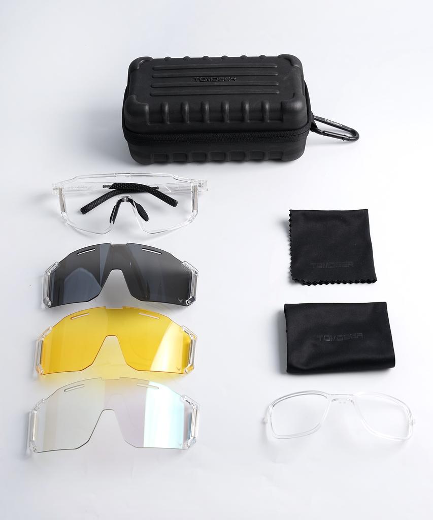 Tomdieo Carl Zeiss Vision Photochromic Sports Sunglasses Tg6 For Cycling, Golf, And Running