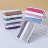 Soft Absorbent Coral Fleece Bath and Face Towel - Lint-Free, Stripe Design