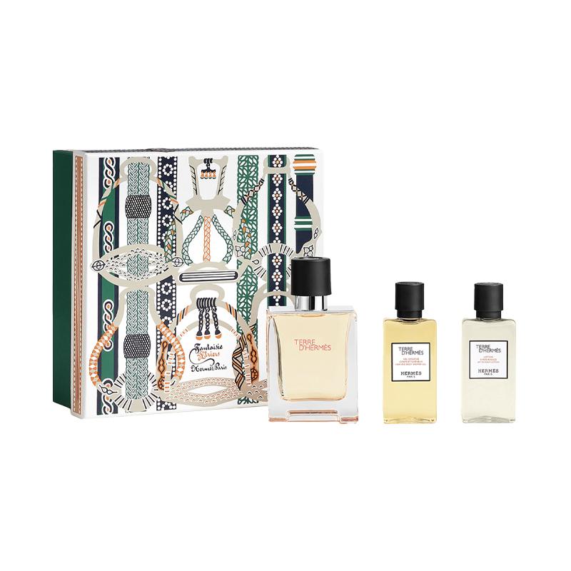 Hermes Dadi Perfume EDT Men s Perfume + Gel + Aftershave 1238388 1238388-Earth Light Fragrance 50ml + Shower Milk 40ml