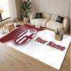 Personalized Crystal Velvet Carpet Bologna FC Pattern Non Slip Floor Rug