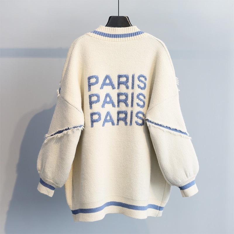 Autumn Thickened Knitted Medium To Long Sweater Cardigan Coat for Women