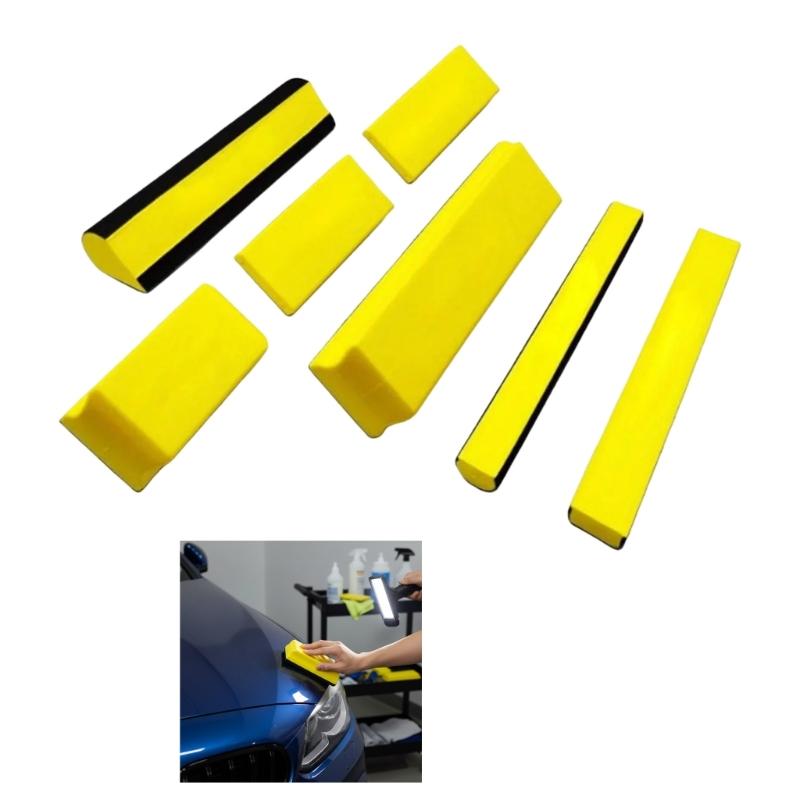 Manual Polishing Discs Set With Sturdy Polyurethane Material Adhesive Buffing Pads Ideal For Tight Space Treatments