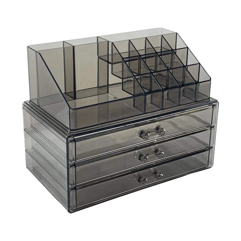 Spacious Makeup and Jewelry Organiser Box with Drawers Women Accessories Holder for Bathroom Vanity Or Countertop Use