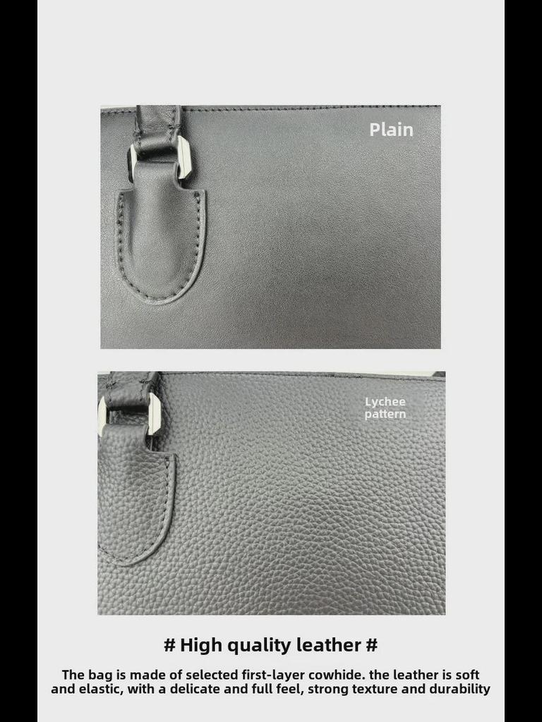 2024 Autumn High-End Urban Women's French Cowhide Tote Shoulder Bag