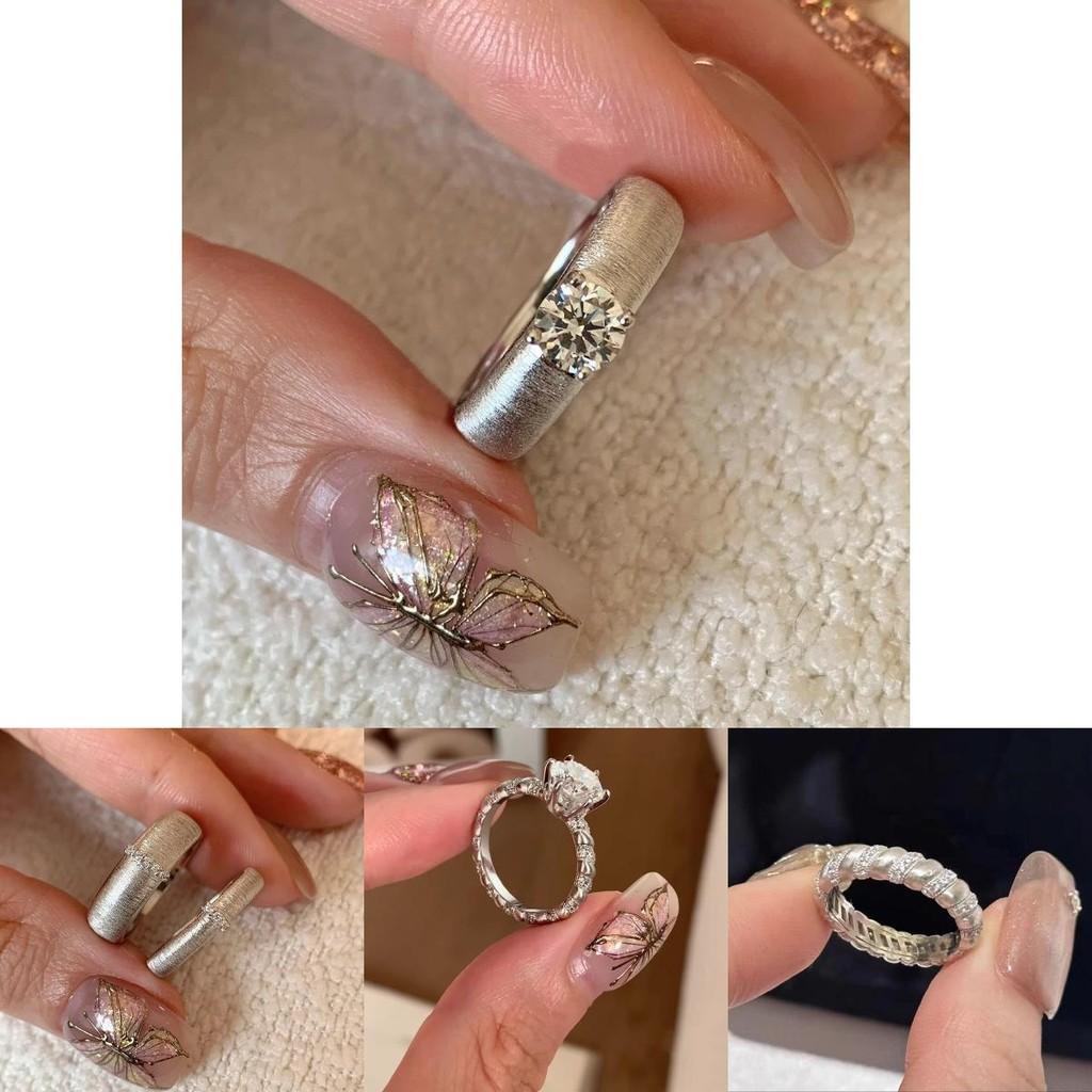 Stylish Geometric Open Ring With Dazzling Zircon Stone And Elegant Pearl For Women