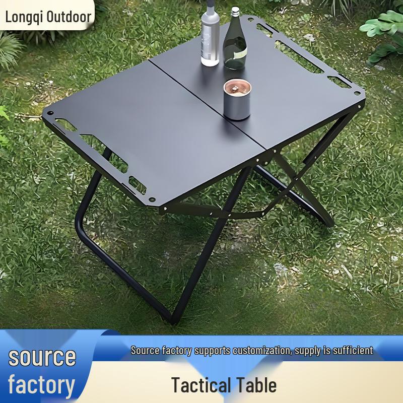 Tactical Outdoor Folding Camping Table - Multifunctional and Portable Picnic Table чёрный