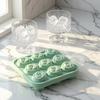 Rose Flower Silicone Ice Cube Tray 9-Cavity Square Mold for Chocolate Candy Flexible Non-Stick