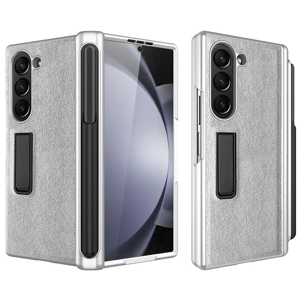 For Samsung Galaxy Z Fold6 5G Case Kickstand PC+TPU Phone Cover with Pencil Slot