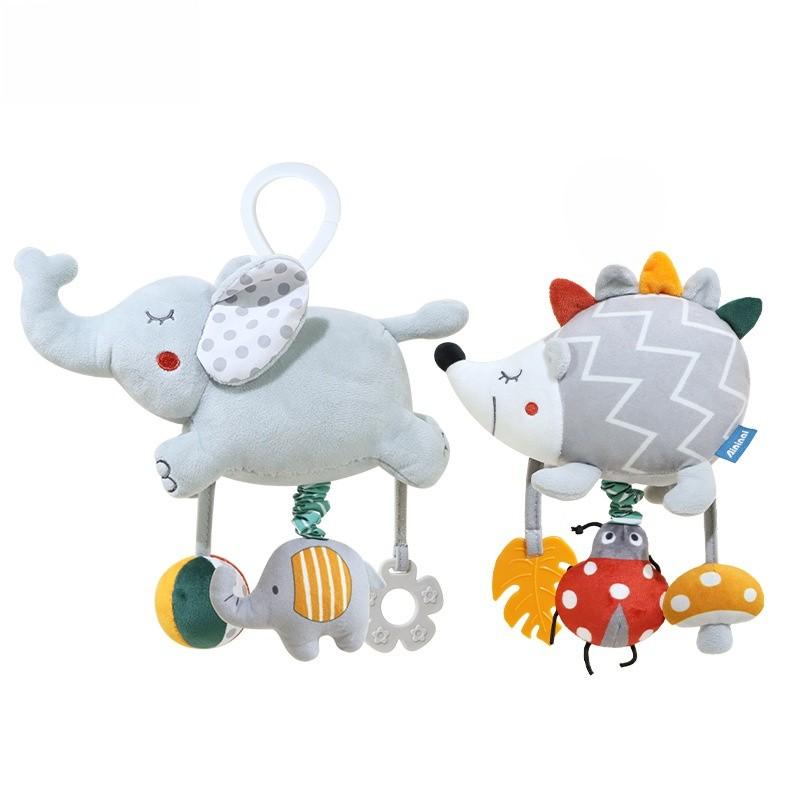 Baby Elephant Rattle Toy With Soft Plush Material For Newborns And Toddler Development