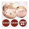 EU SOU Pig Cushion Pig Body Pillow Stuffed Toy Large Extra Large Fluffy Chewy Sleeping Pillow Animal Nap Pillow (40cm, Wide Eyes)