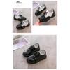 Spring and Autumn New Casual Lace-up Black Boy Leather Shoes Hollowed Out Feet Breathable British Korean Version of Small Children's Shoes