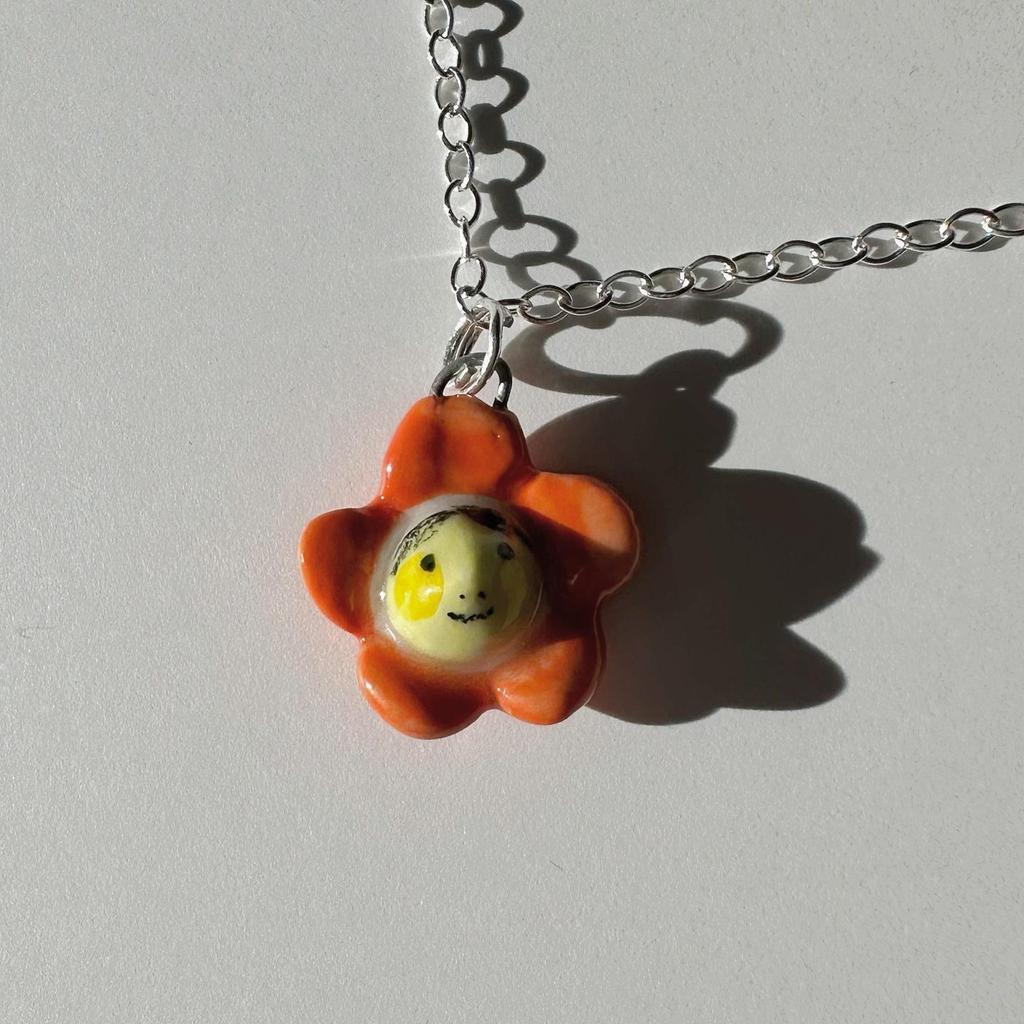 Colorful Dopamine Stainless Steel Necklace with Frog, Bird, Flowers, Moon, and Sea Lion Pendant