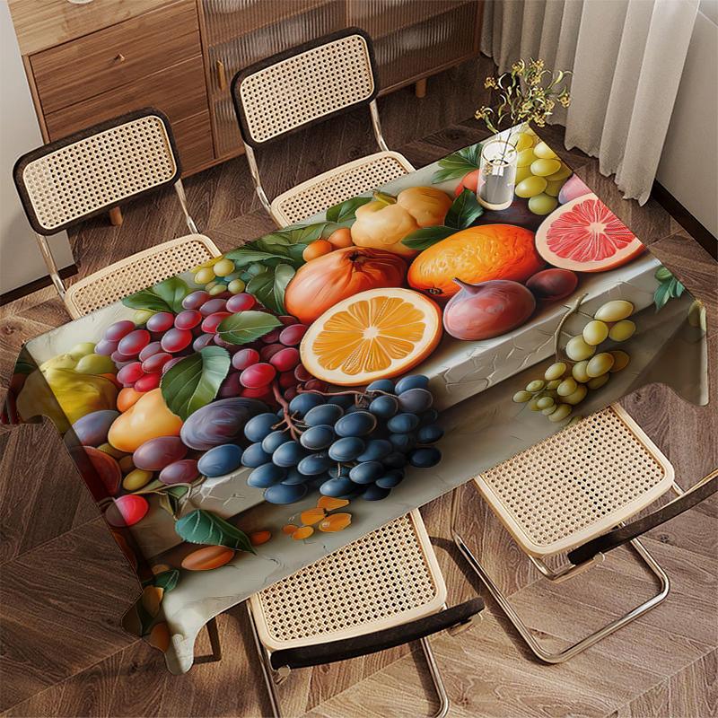 Tafelkleed met Fruitpatroon Restaurant Keukentafelkleed Woonkamer Huisdecoratie Rechthoekig Feestdecoratie 100x140cm