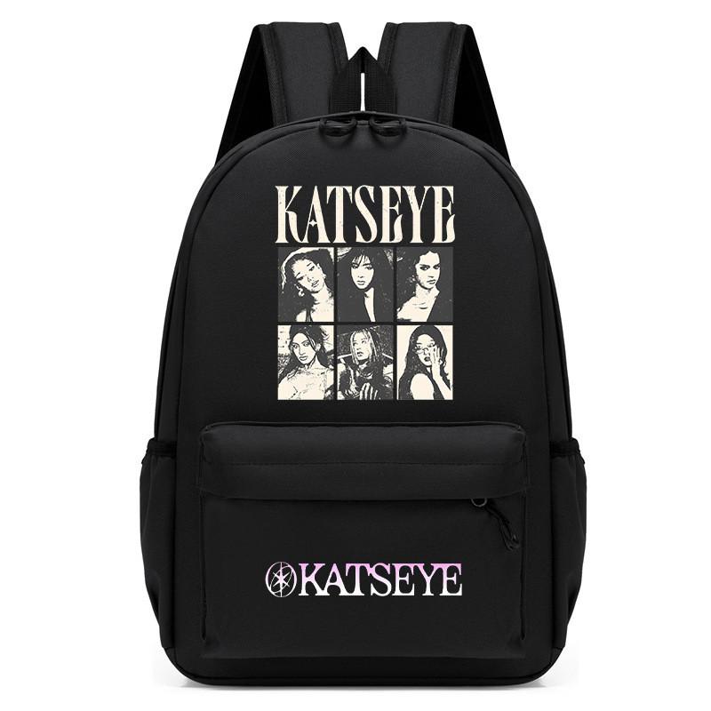 60123-4 KATSEYE Mochila Estampada Impermeable Escolar Para Niños