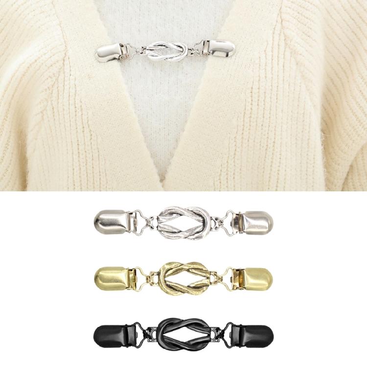 3lots Multipurpose Sweater Clip Timeless Mandarin Duck Sweater Metal Shirt Clip for Women's Apparels