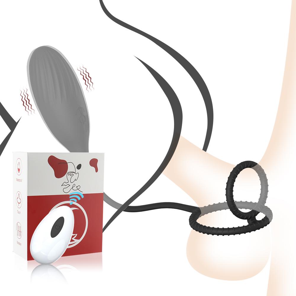 Remote Control Anal Plug with Cork Ring for Men Prostate Massage Vibrator Anal Unisex Gay Anal Sex Toys Butt Plug for Adults 18+