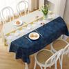 Oval Rectangular Universal Table Waterproof Oil Proof PVC Table Cover Tablecloth Printed Modern Style Home  Dining Table Cover